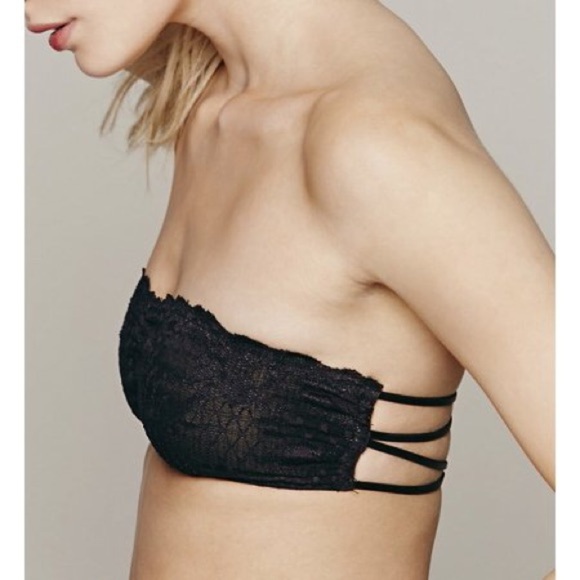 NWT Free People lace strappy bandeau bra Small - Picture 2 of 7